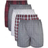 Gildan Men's Woven Boxer Underwear Multipack (Pattern May Vary)(Assorted) Size: XL Color: Mixed Red/Grey (5-pack)