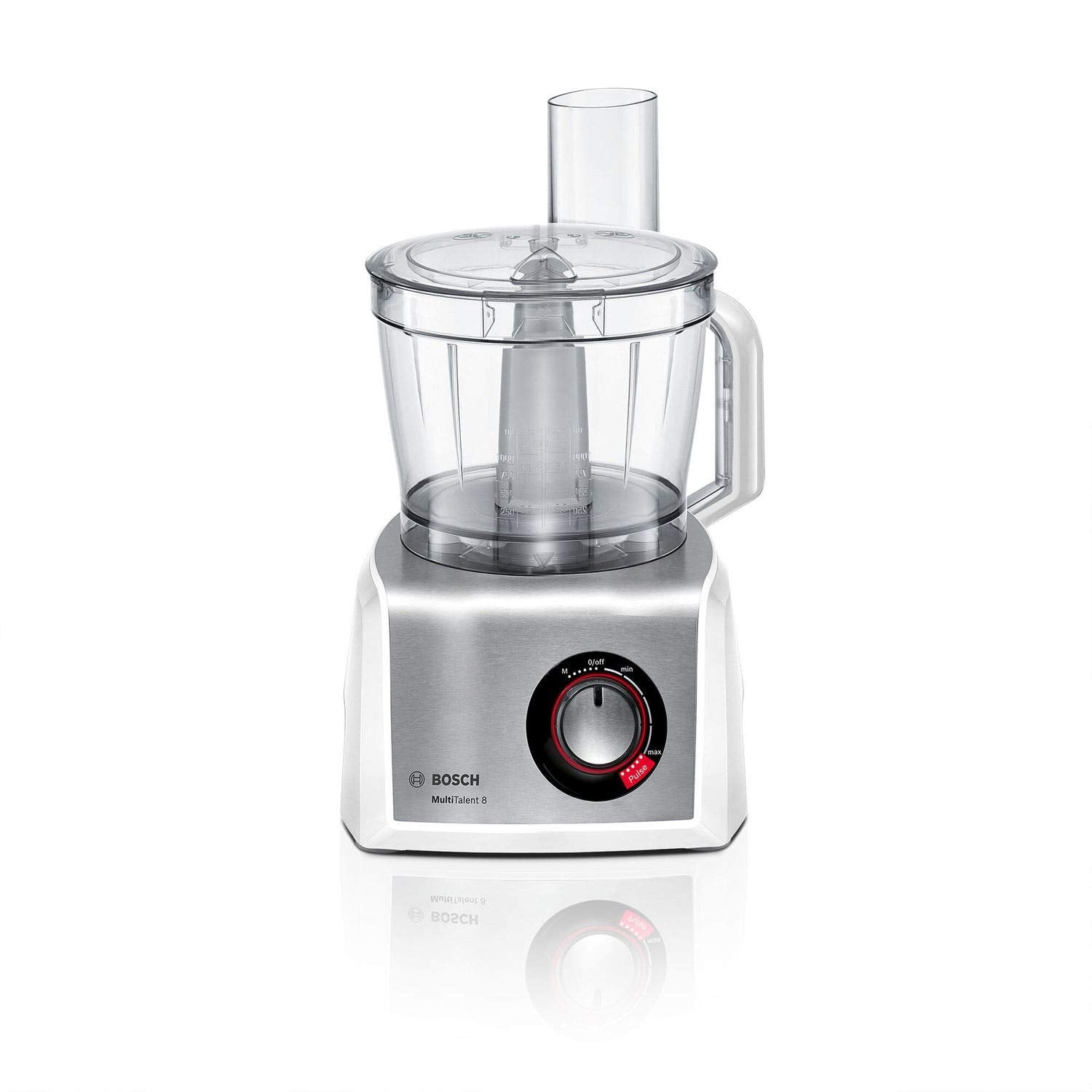 Bosch Food Processor MC812S734G Multi-Talent 8, 1200W, XXL Bowl with 3.9L capacity, Brushed Stainless Steel