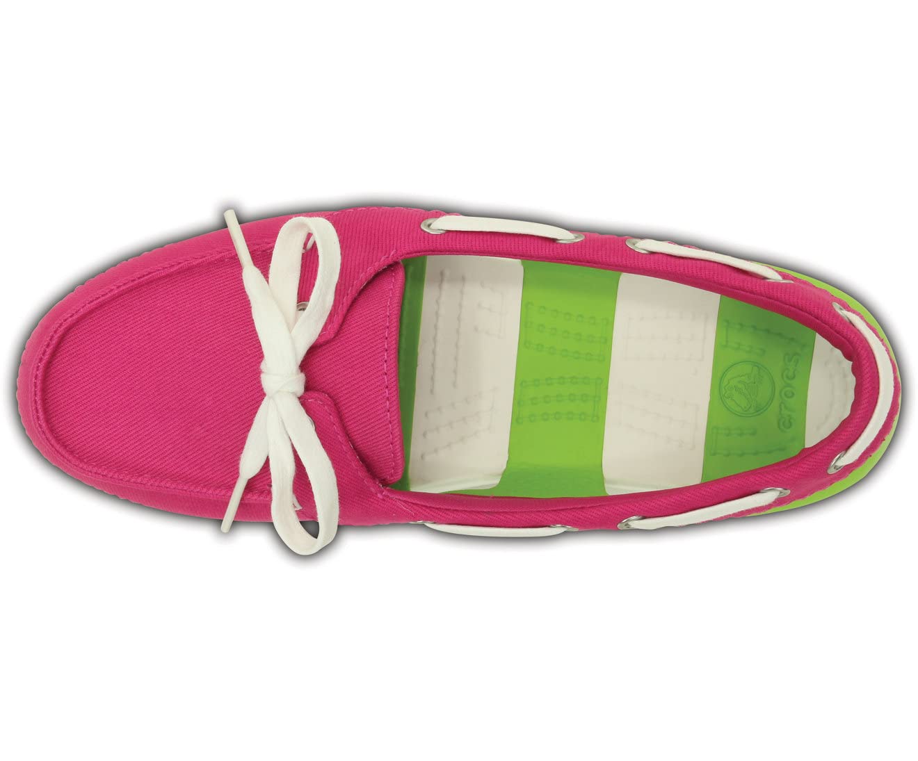 Crocs Flat Shoes For Women, Candy Pink/Volt Green, 36/37 EU