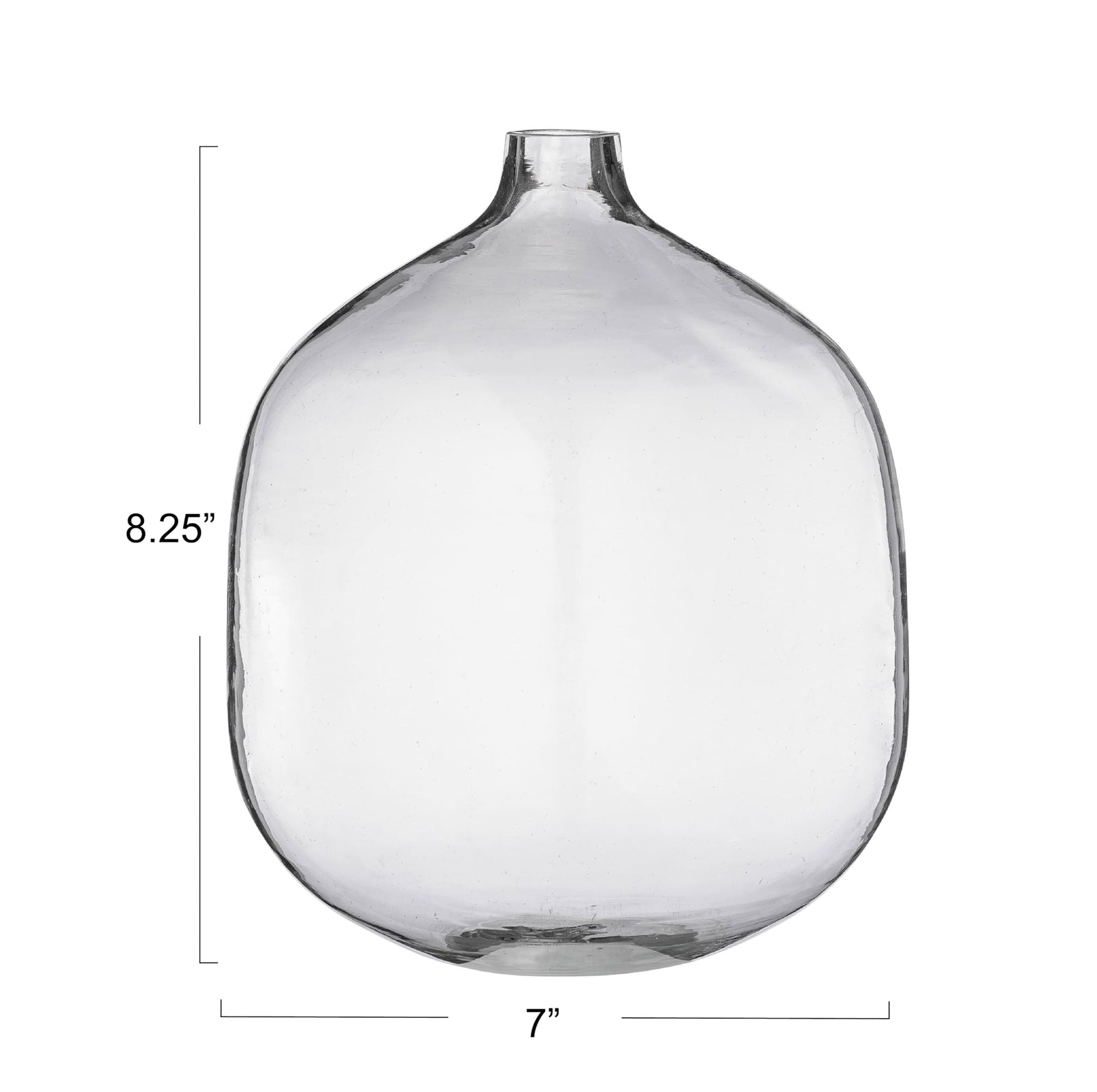 Bloomingville Stout Clear Glass Vase, 7