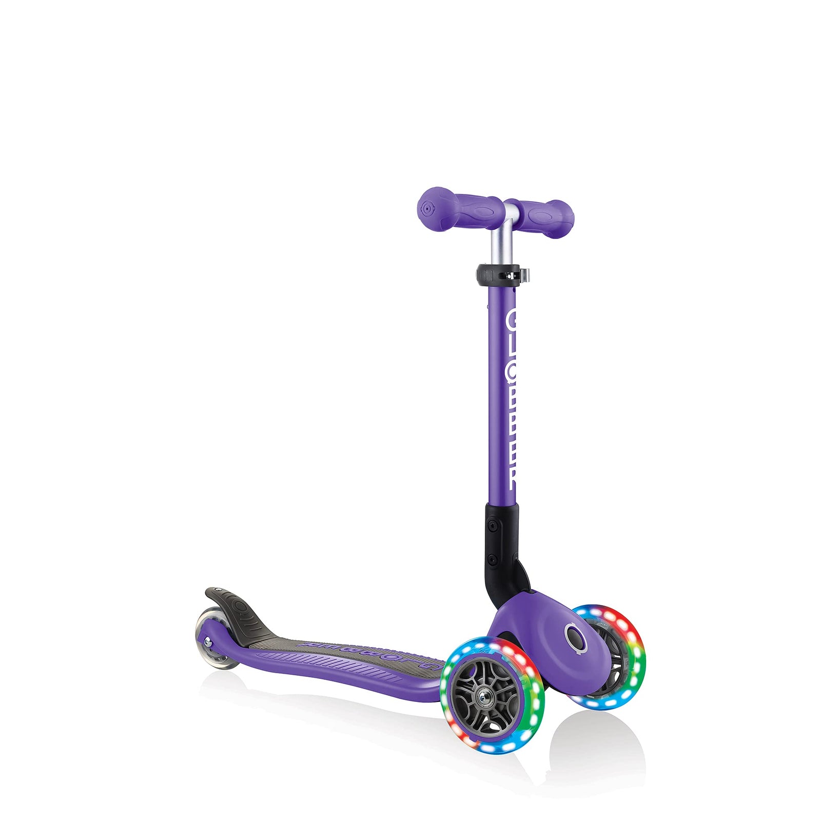 Globber Junior Foldable Lights Scooter, Toys, Scooter for Boys and Girls,