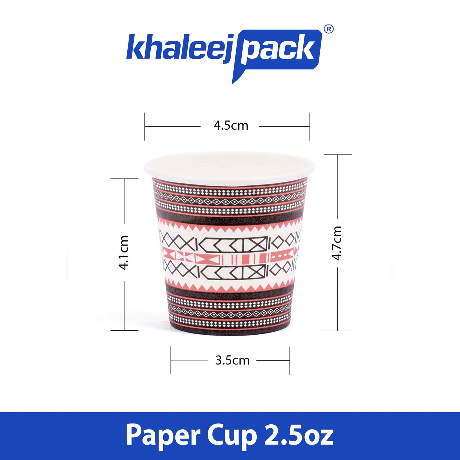 Khaleej Pack [2,000] 2.5 oz Disposable Paper cups Eco-Friendly & Heat-resistant, Coffee Cups – Tea Cup- Kahwa Cups, Bulk Durable Thickened Hot and Cold Coffee Paper Cups