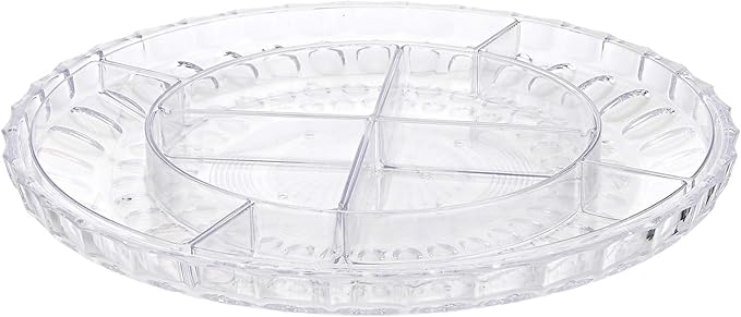 Harmony Classical Tray With Channel Divided - Clear