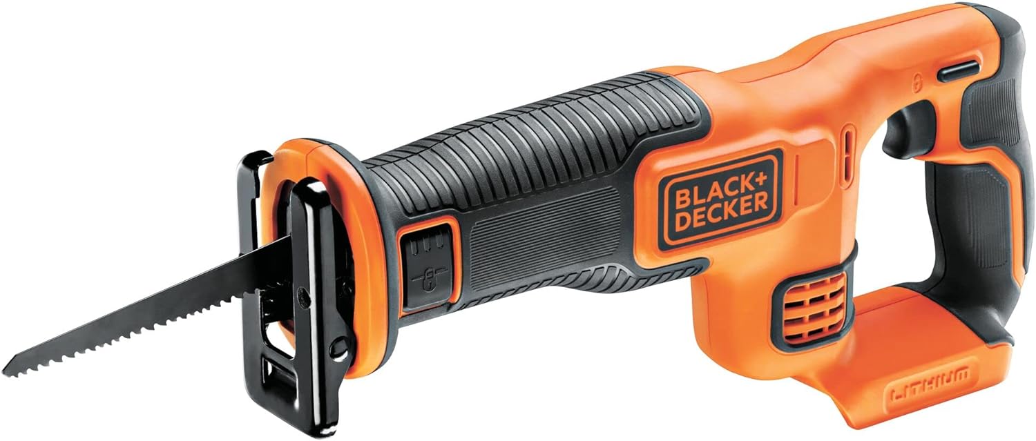 BLACK+DECKER Cordless 20mm Reciprocating Electric Saw, 18V, Battery not included - BDCR18N-XJ,