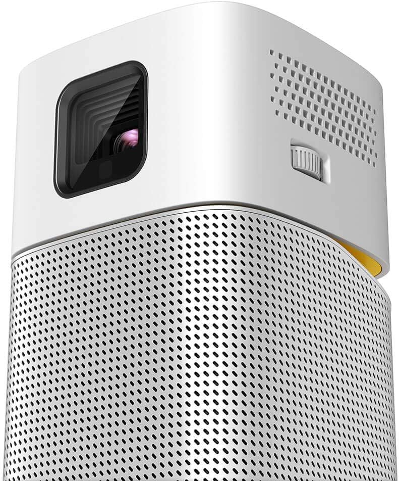 BenQ GV1 Wireless 200 Lumen Mini Portable Projector|5W Bluetooth Speaker|WiFi Projector| Built in Apps | USB-C, HDMI | Cast & Play |Android Projector| 3Hr Battery|Movie Projector |Outdoor Projector