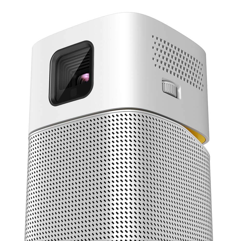 BenQ GV1 Wireless 200 Lumen Mini Portable Projector|5W Bluetooth Speaker|WiFi Projector| Built in Apps | USB-C, HDMI | Cast & Play |Android Projector| 3Hr Battery|Movie Projector |Outdoor Projector