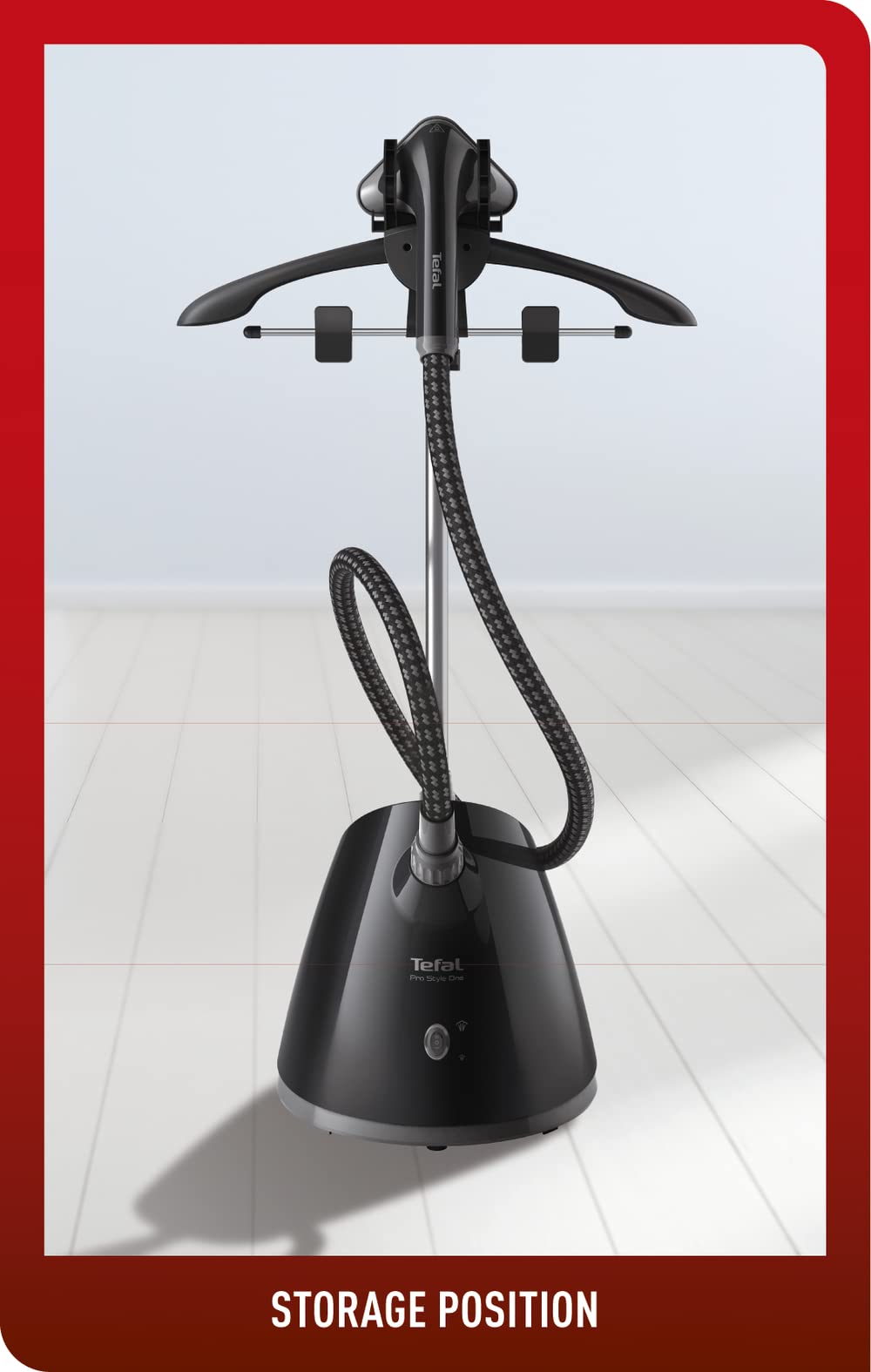 Tefal Pro Style One Upright Garment Steamer, 1.3 Litre, 1650-1960 Watts, Black - IT2461M0