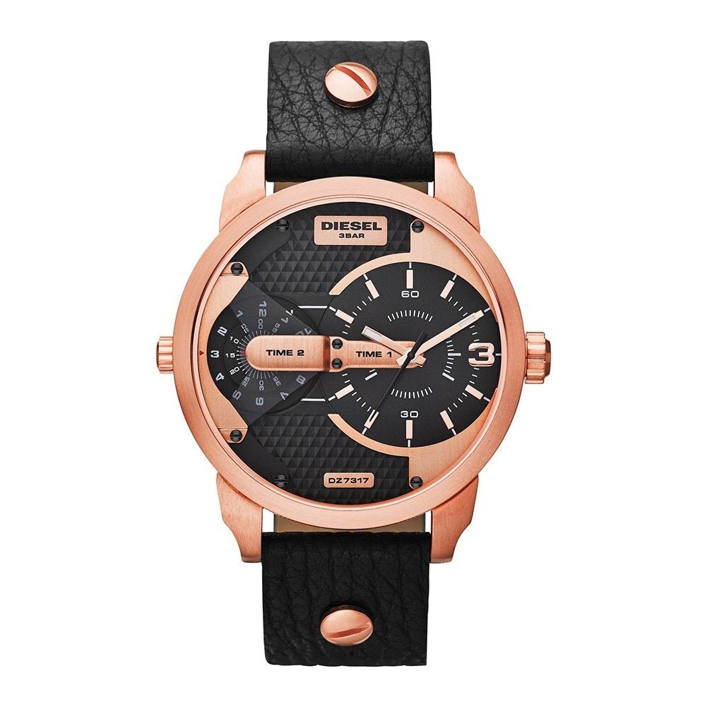 Diesel Men's Mini Daddy Chronograph Watch - 54 mm - Black/Gold - DZ7317