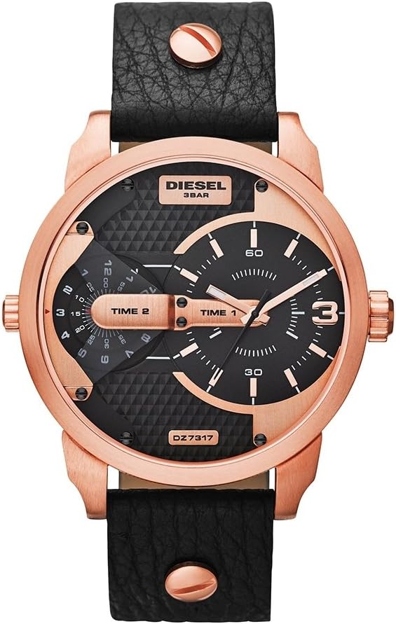 Diesel Men's Mini Daddy Chronograph Watch - 54 mm - Black/Gold - DZ7317