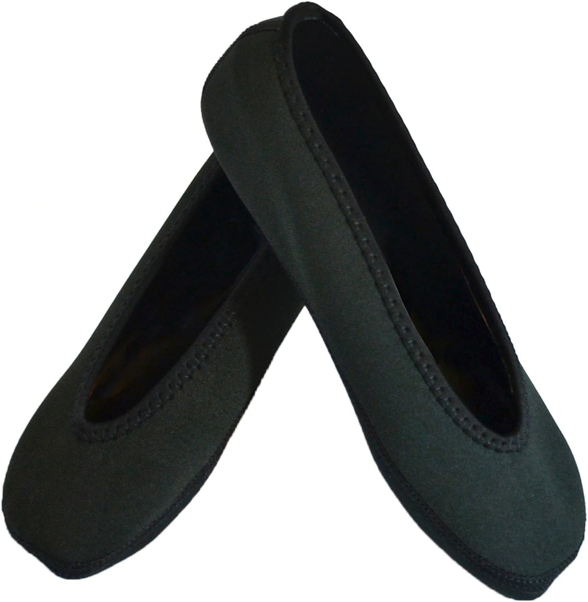 Nufoot Ballet Flats Indoor Women's Slipper Shoes - Black, Small