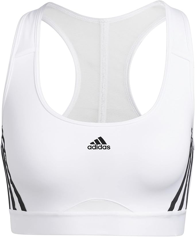 Adidas powerreact training medium-support 3-stripes bra training bra for women