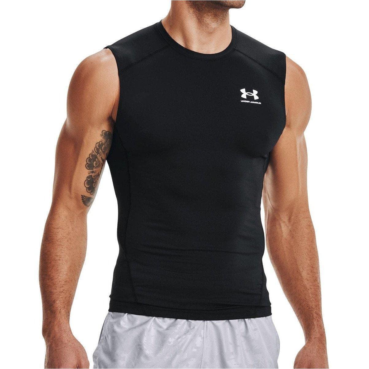 Under Armour Men's UA HG Armour Comp SL Cooling & Breathable Tank Top for Men, Gym Vest with Anti-Odour Material (pack of 1)