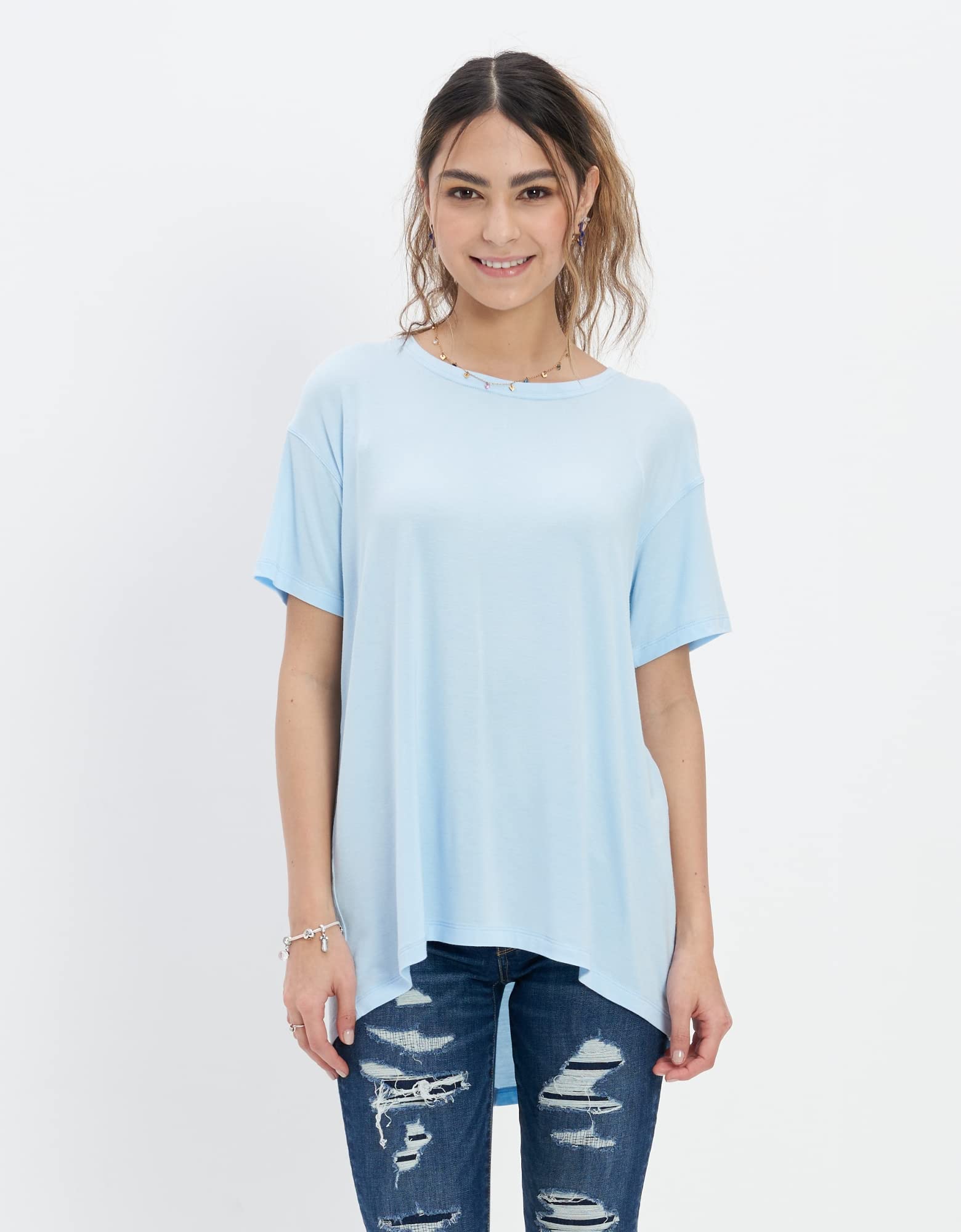 American Eagle Women U-2370-8687-400 Soft & Sexy Oversized Crew Neck T-Shirt