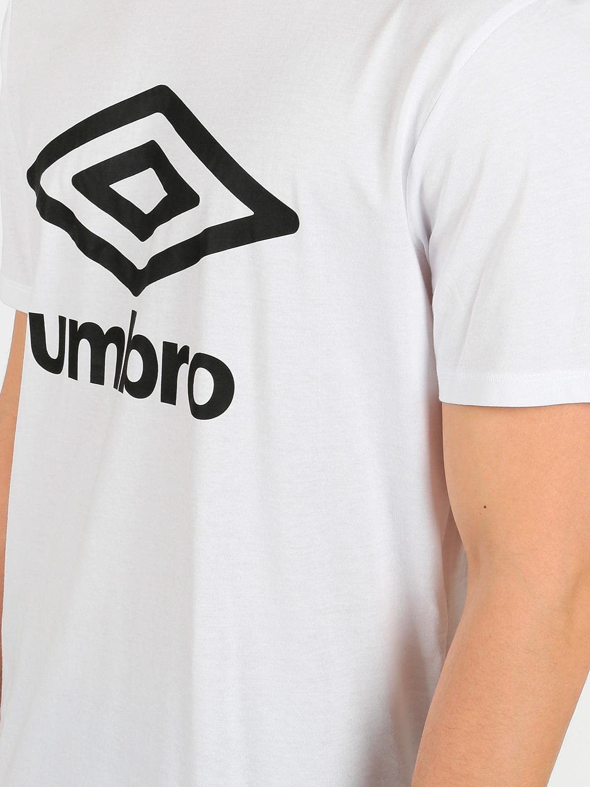 Umbro Mens FW Large Logo Cotton Tee T-Shirt Color: White Size: S