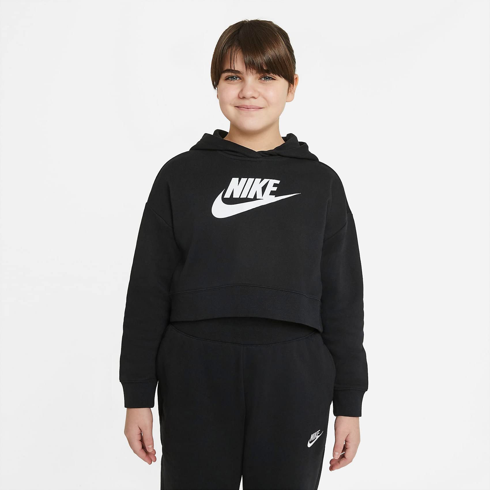 Nike Girl's Nsw Club French Terry Crop Sweatshirt