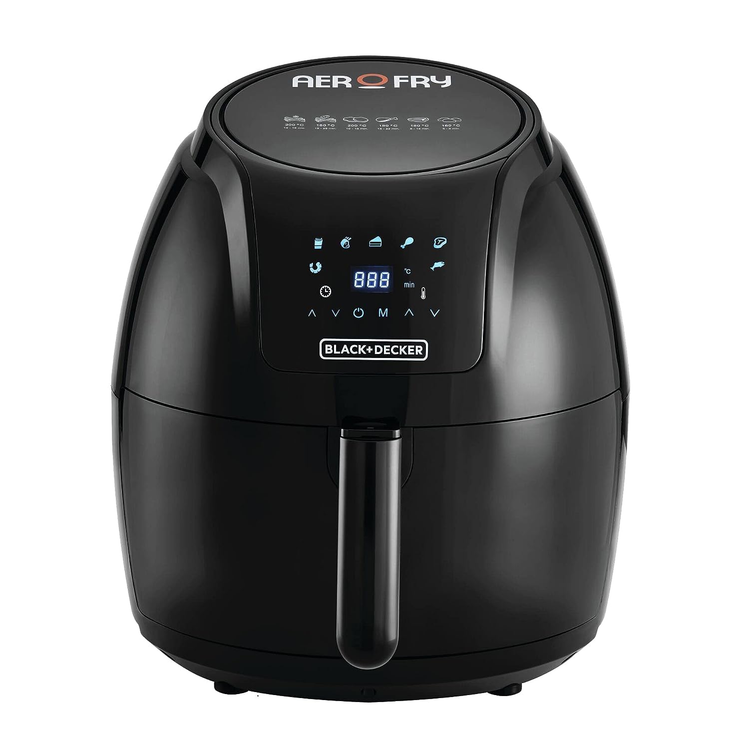 Black & Decker XL Digital Air Fryer, 1800W, 5.6L/1.5Kg, 7 Presets, Crispy and Healthy Cooking, Rapid Air Technology & Led Display, Best for Frying, Grilling, Roasting, Baking, AF625 B5