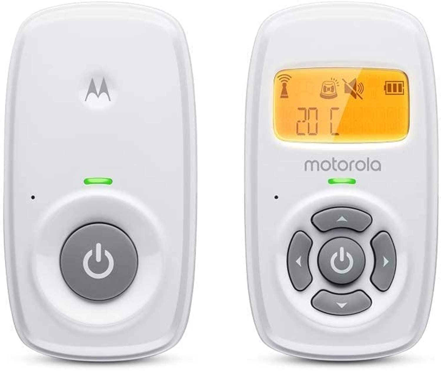 Motorola Step-Up Digital Audio Baby Monitor with Room Temperature Display-White