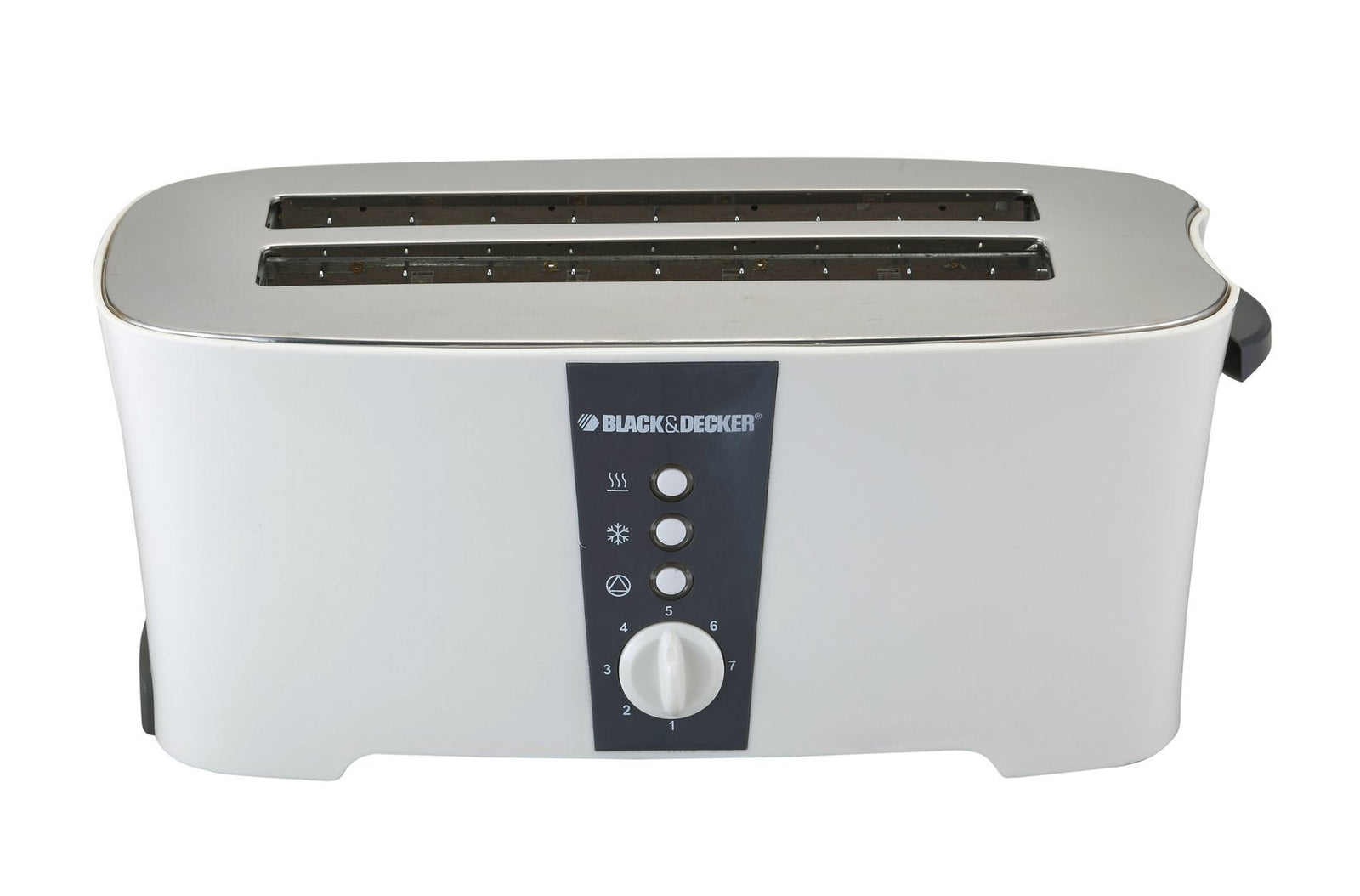 Black & Decker 1350W 4 Slice cool touch Toaster with Electronic Browning Control White ET124-B5