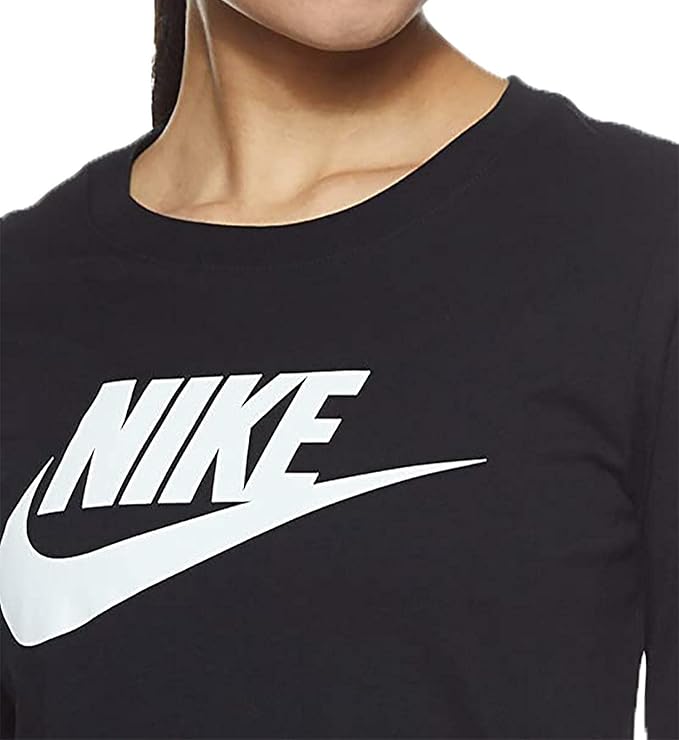 Nike Women's Essntl Long Sleeve Icon Ftr T-Shirt