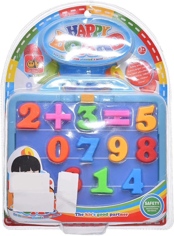 Happy Board With 10 Numbers And 2 Math Signs Set Of 16 Pieces For Kids - Multi Color