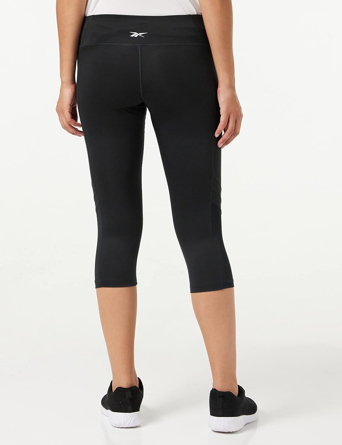 Reebok Womens Workout Ready Mesh Capri Leggings