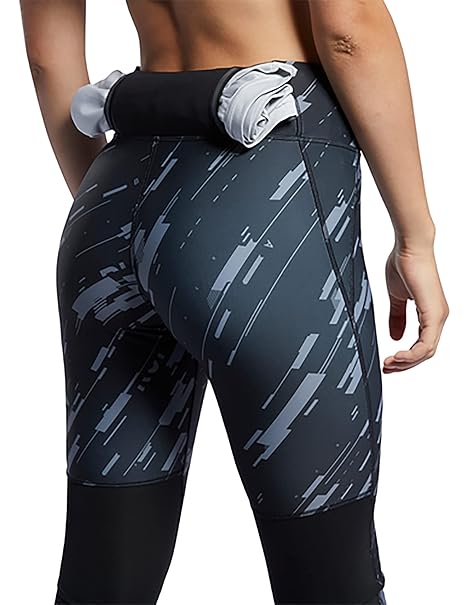 Reebok Lux Bold Printed Elastic Waist Sport Tights for Women