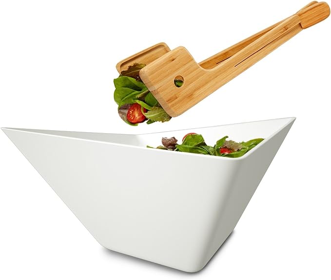 Black + blum Salad bowl + Servers/Tongs