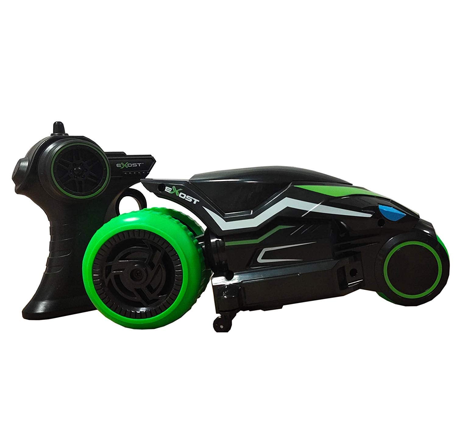 Exost moto Drift Remote Control Motorcycle Black Green