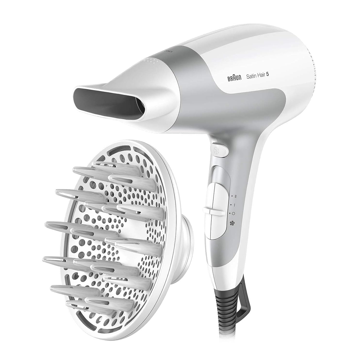 Braun Satin Hair 5 Hd 585 Hair Dryer With Diffuser And Ionic Function