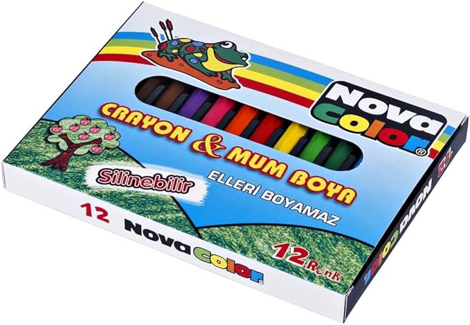 Nova Color NC1112 Pastel Crayons - Pack of 12