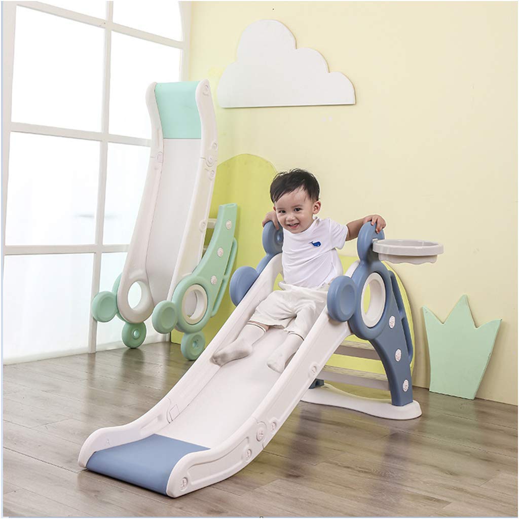 CHAYA Kids Slide, Sturdy Toddler Playground Slipping Slide Climber with Extra Long Slipping Slope and Removable Basketball Hoop for Indoor Outdoors Use, Perfect Child's Gift