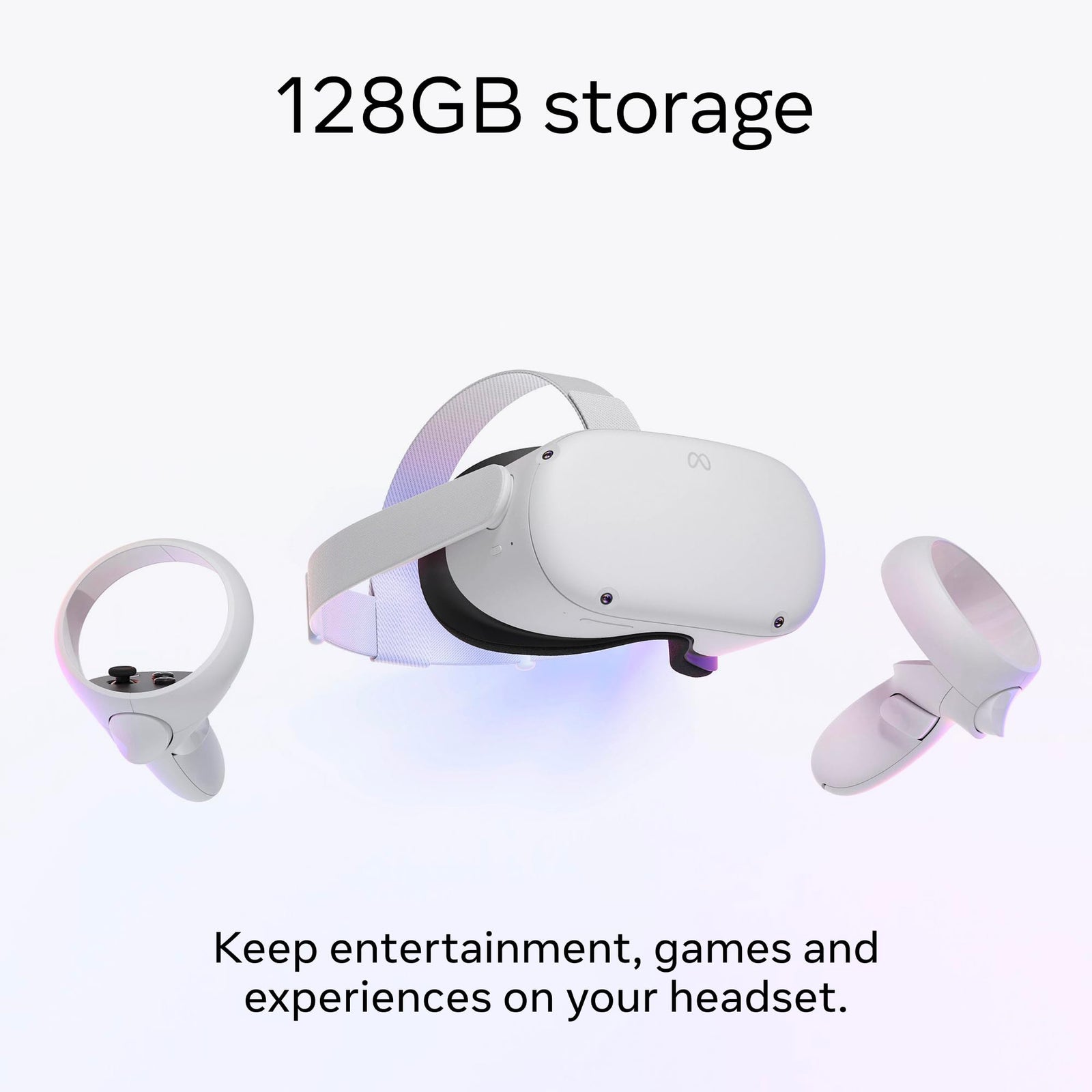 Meta Oculus Quest 2, Advanced All-In-One Virtual Reality Headset, 128 GB