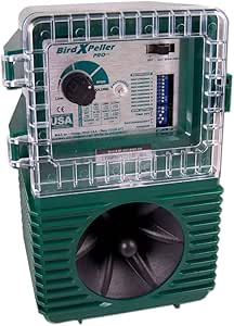 Bird-X - BXP-PRO2 BirdXPeller Pro Electronic Bird Repeller Version 2 for Crows, Blackbirds, Grackles, Cormorants, & Ravens