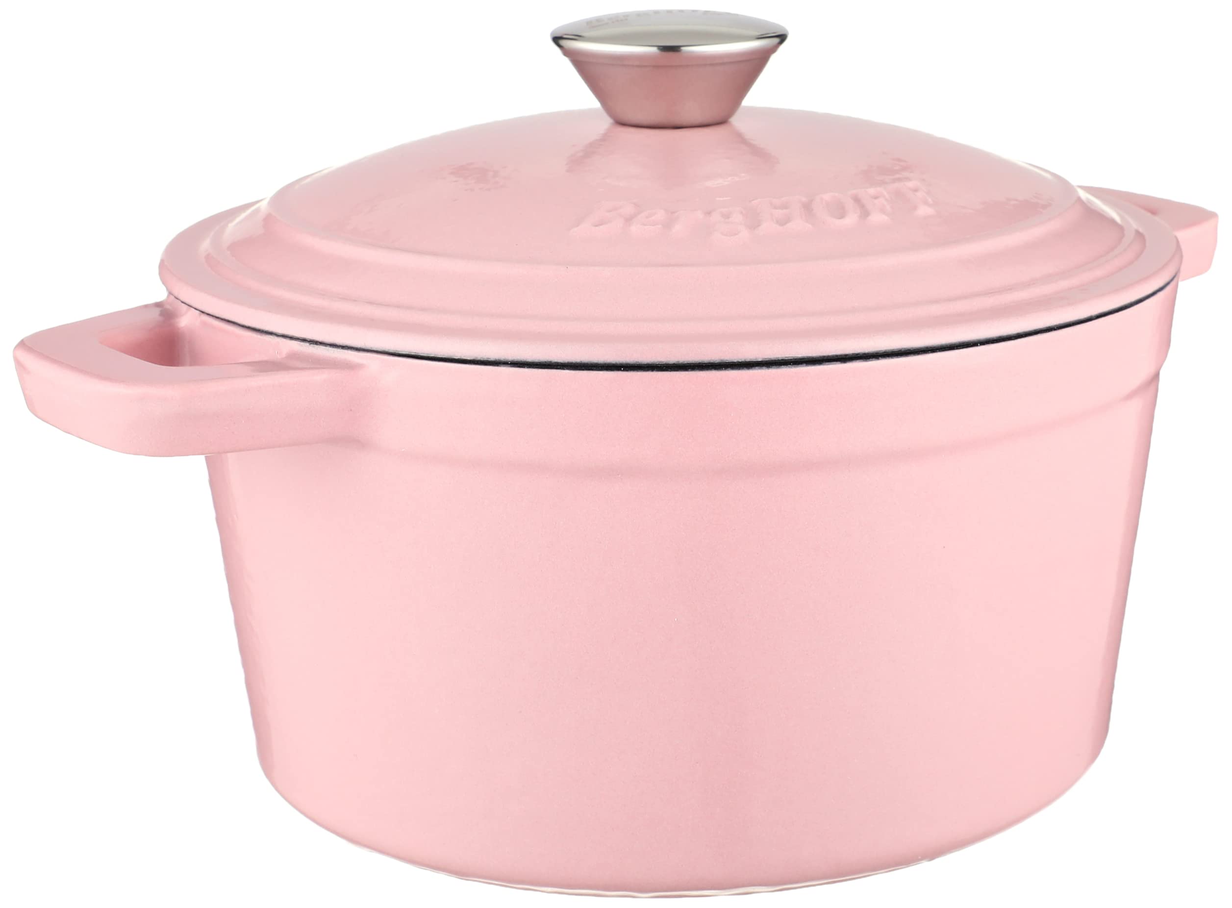 BergHOFF - 28.5cm Cast Iron Round Covered Dutch Oven, Pink