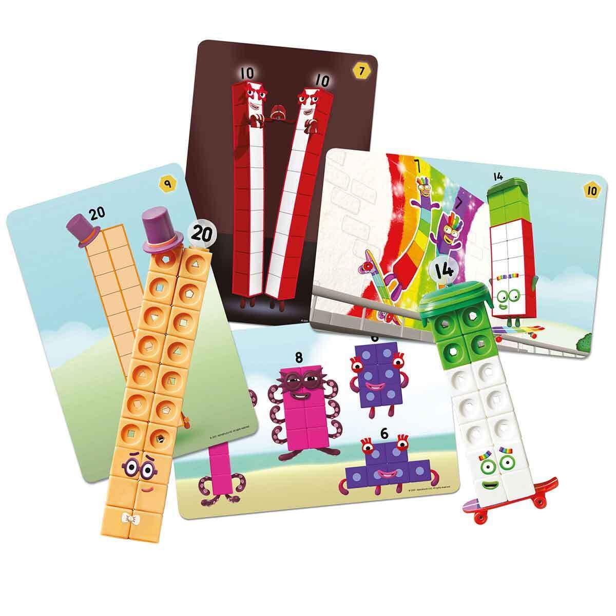 Learning Resources MathLink Cubes Numberblocks 11-20 Activity Set, 30 Numberblocks Activities Linked to TV Episodes, 155 Numberblocks MathLink Cubes & More, Ages 3+