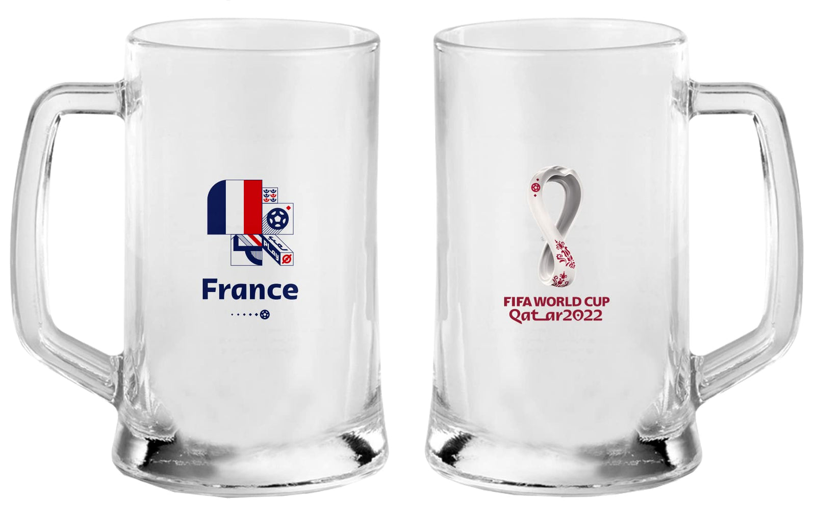 FIFA World Cup Qatar 2022 Beer Glass 500ml France