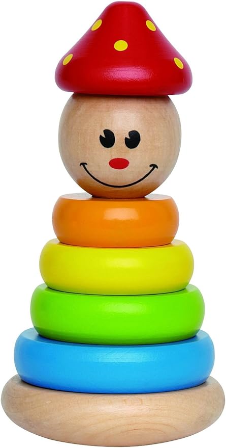 Hape E0400 Clown Stacker - Wooden Activity Toy for Toddlers