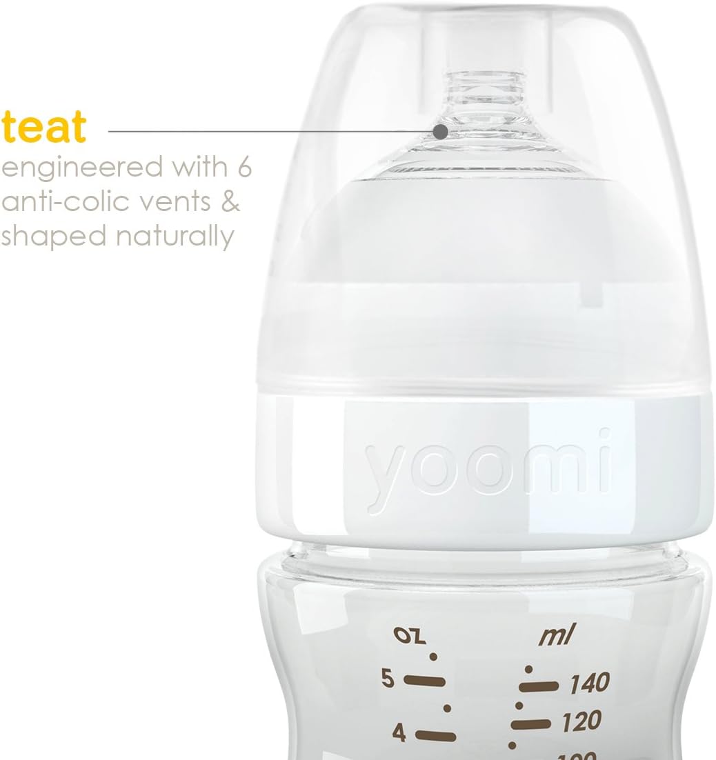 Yoomi 5oz/140ml feeding bottles (pack of 2)