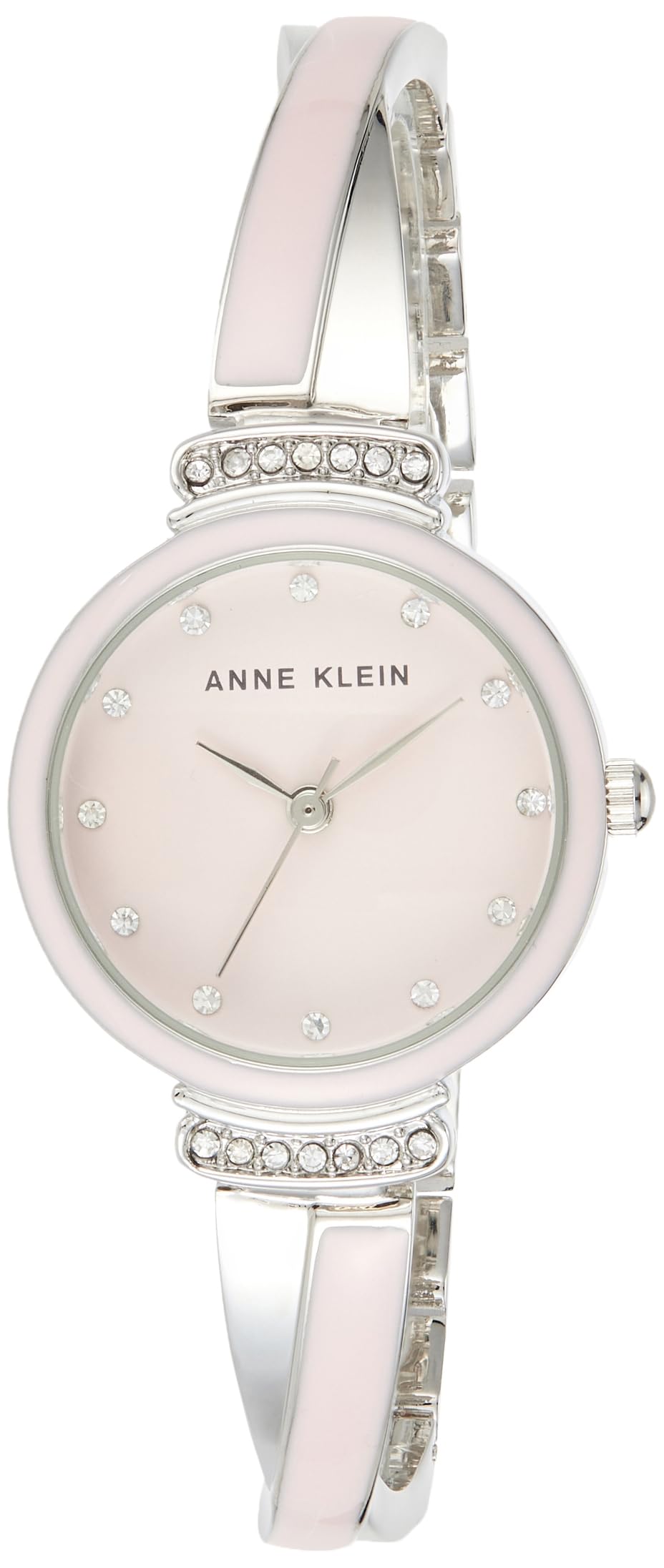 Anne Klein Women's Premium Crystal Accented Bangle Watch Set