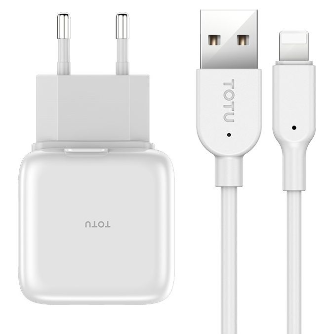 Totu T-GTZAC07WH Lightning Wall Charger - White