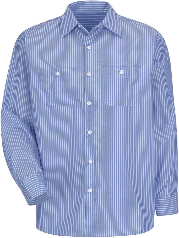 Red Kap Men's RK Industrial Stripe Work Shirt