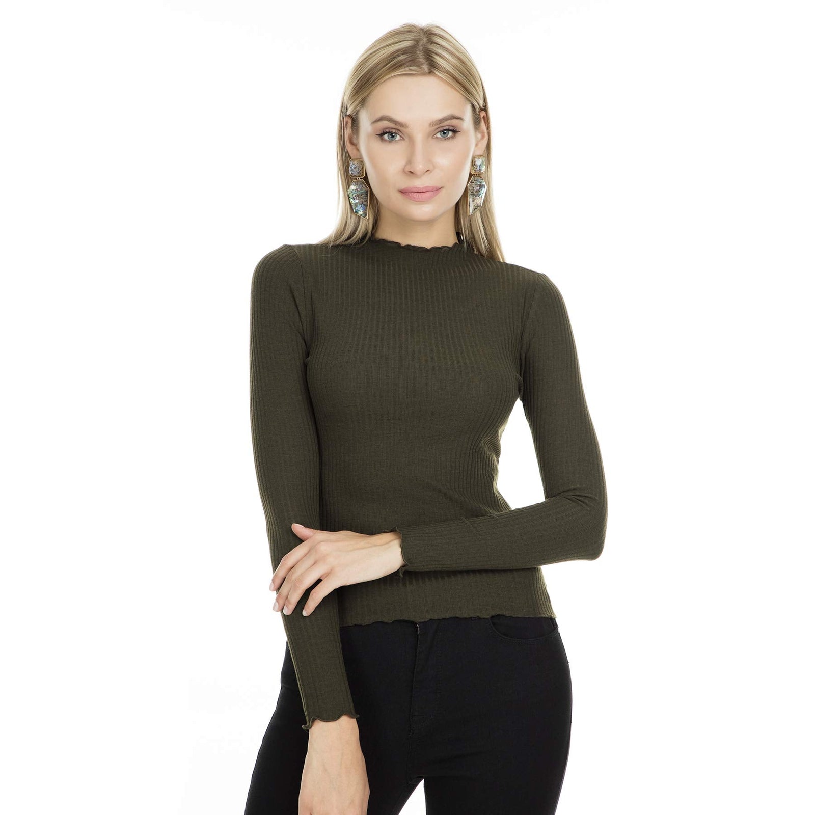 Only Women's Onlemma L/S High Neck Top Jrs Long Sleeve Top