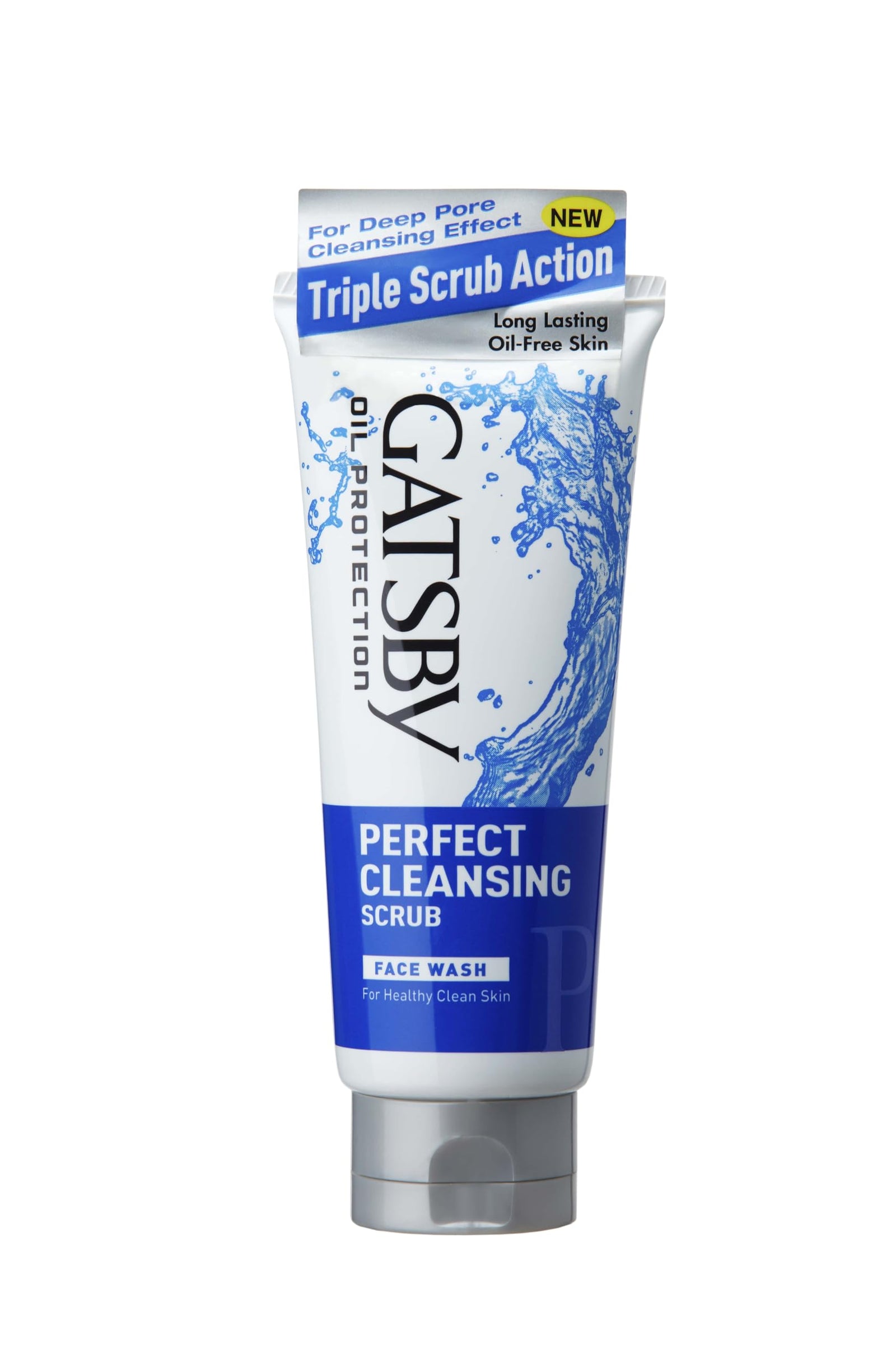Gatsby Oil Protection Face Wash Perfect Cleansing Scrub | Feel Clean Thoroughly From Surface To Deep Pores | 120gm