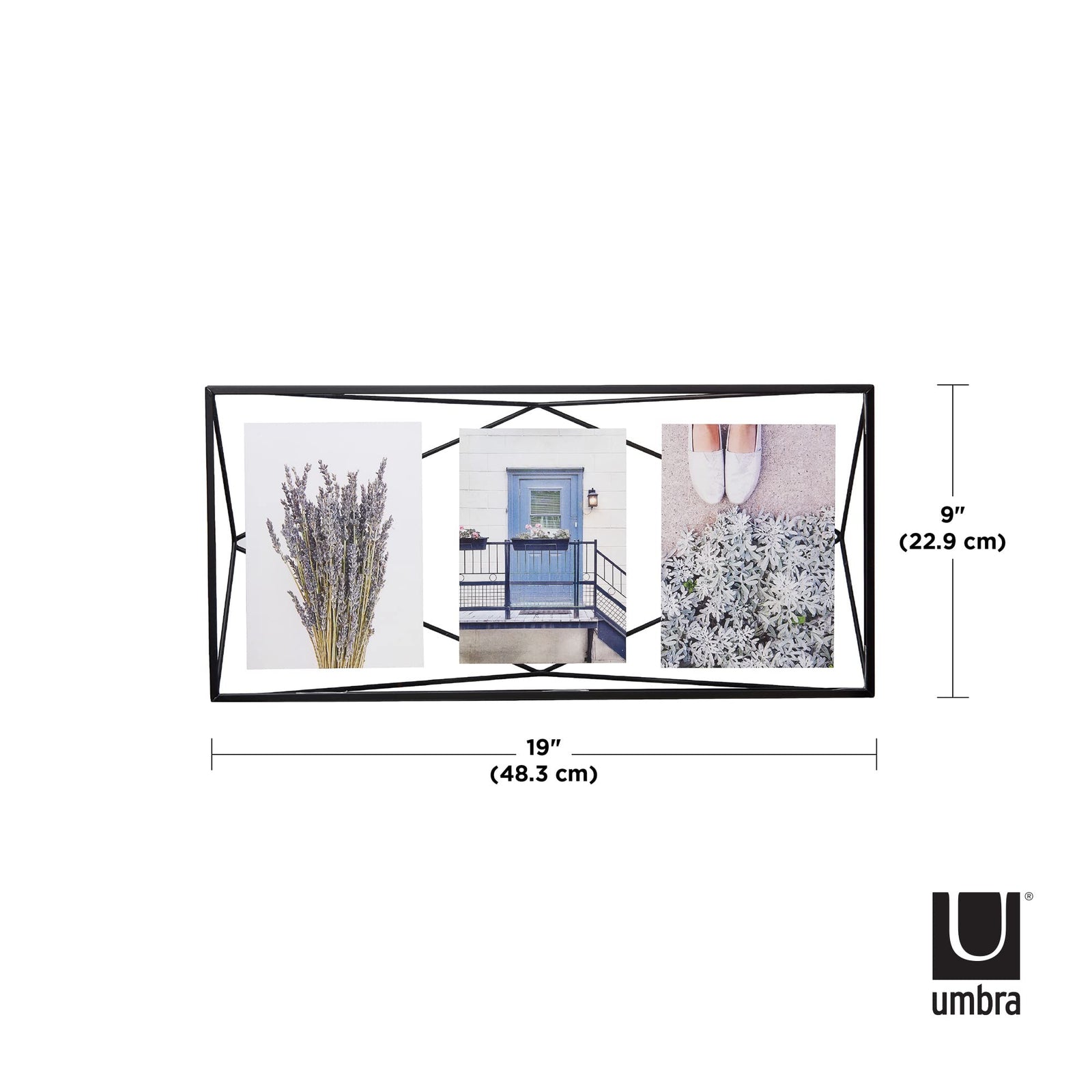 Umbra Prisma Multi Picture Frame – Photo Display for Desk or Wall, Chrome