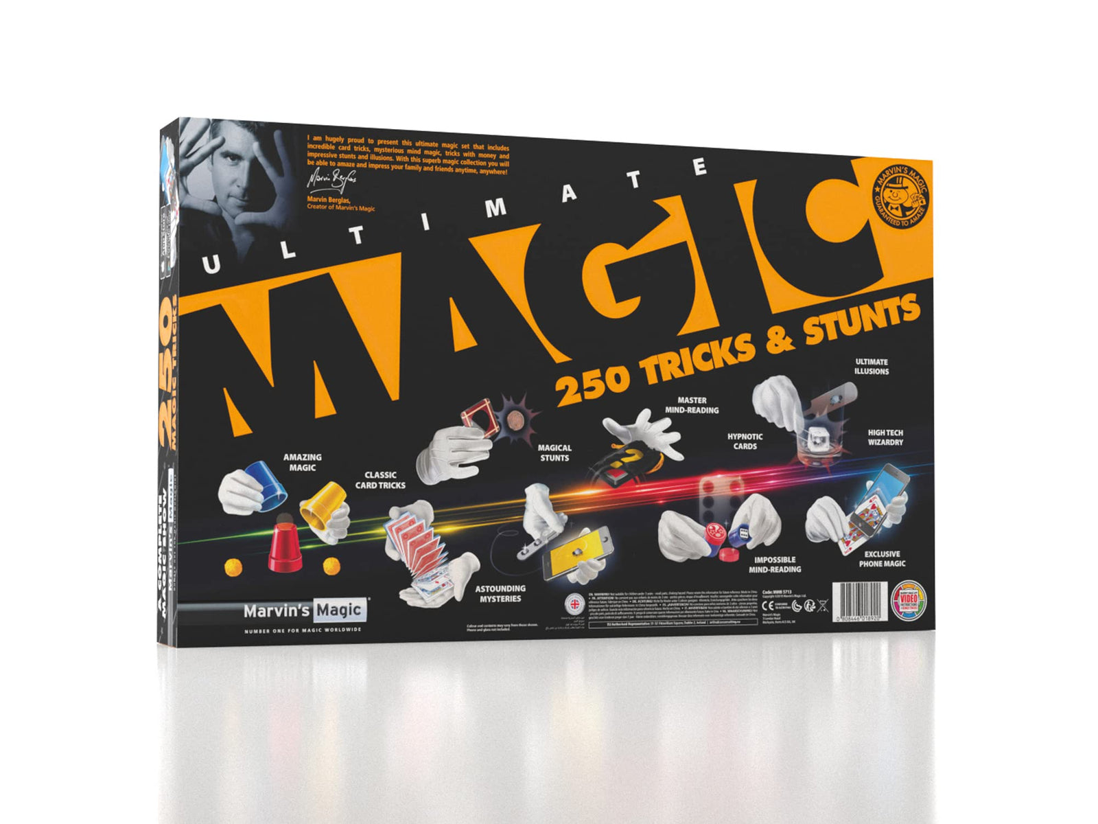 Marvin's Magic - Kids Magic Set - 250 Ultimate Magic Tricks & Illusions | Magic Tricks for Kids | Includes Interactive Magic Tricks, Magic Ups and Balls + Much More | Suitable for Age 6+