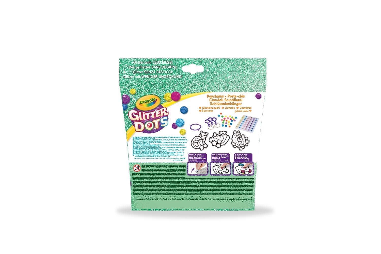 Crayola glitter dots keychain friends, assorted model