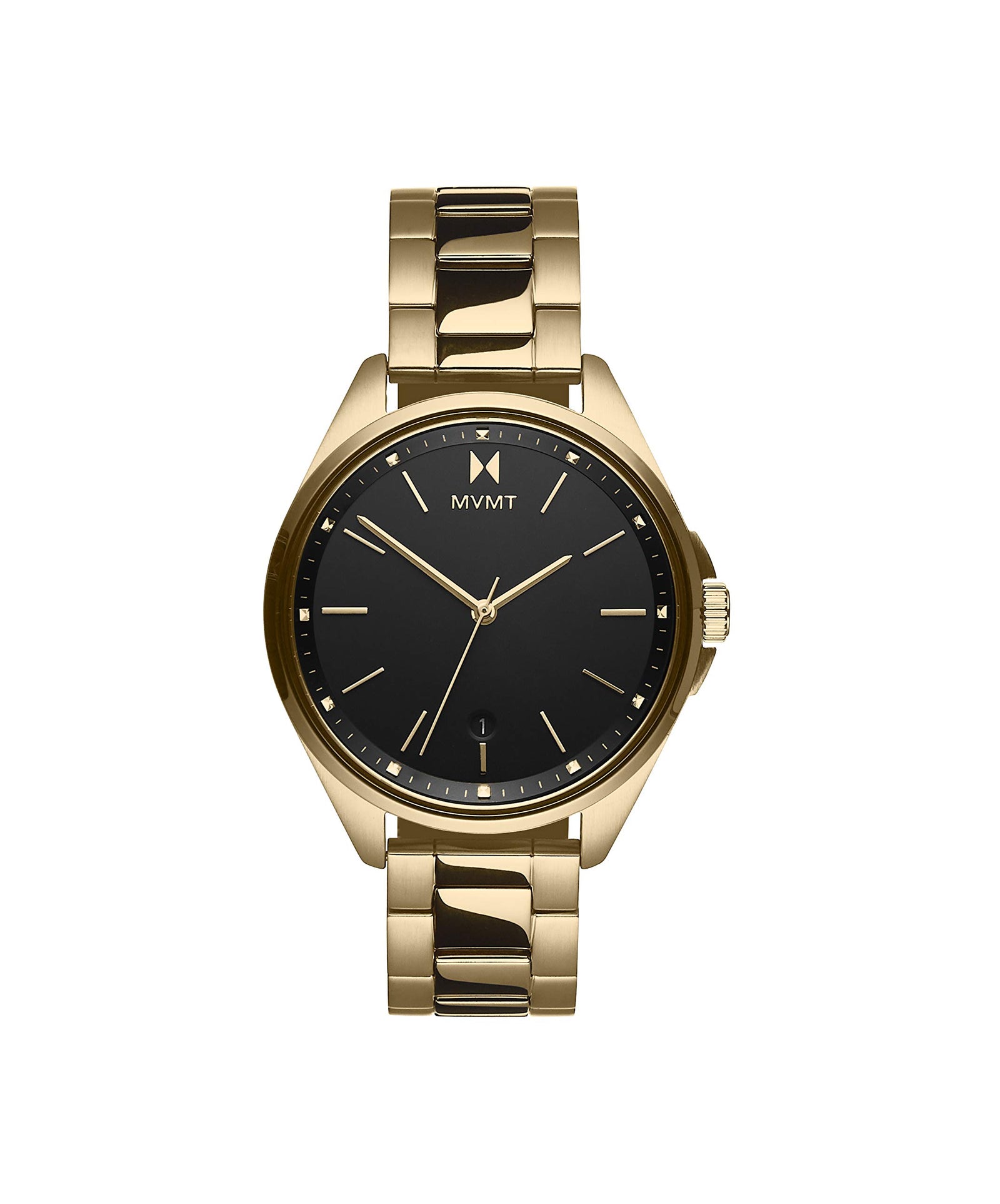 MVMT Women's Black Dial Ionic Gold Plated Steel Watch - 28000005-D