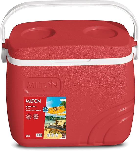 Milton Super Chill Ice Storage Pail, 30 Liter Capacity, Red