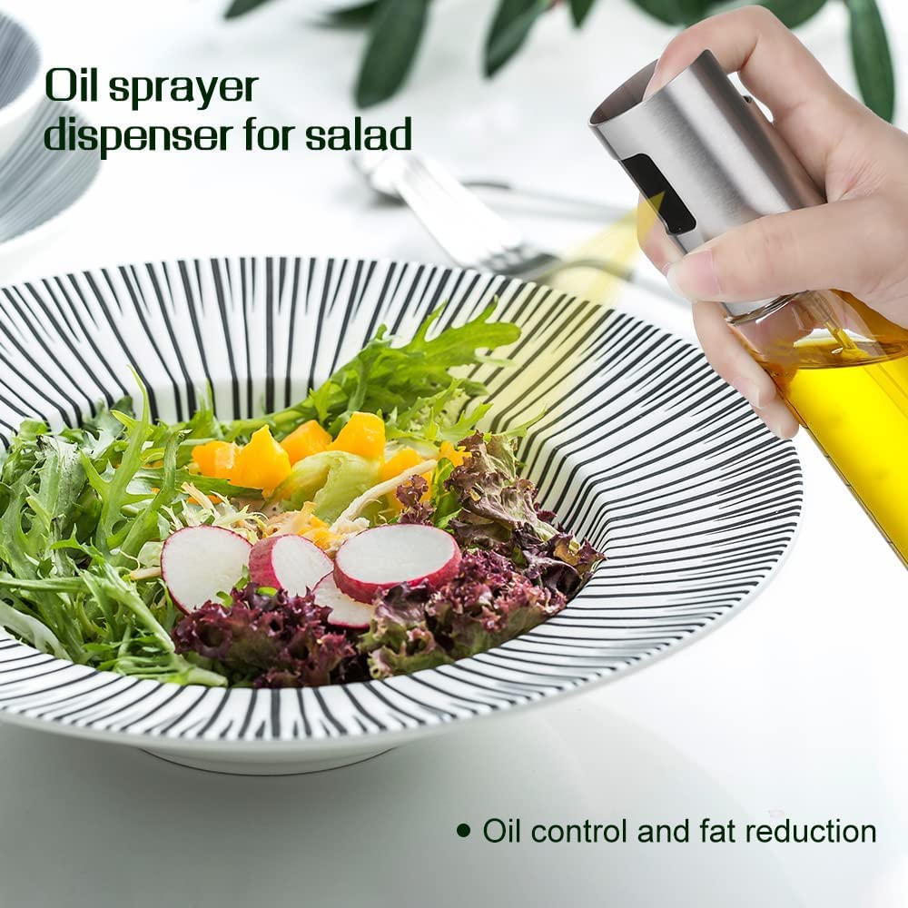 Zophen Olive Oil Sprayer for Cooking, Olive Oil Spray Bottle, Olive Oil Sprayer Mister, Olive Oil Spray for Cooking, BBQ, Salad, Baking, Roasting, Grilling, Kitchen