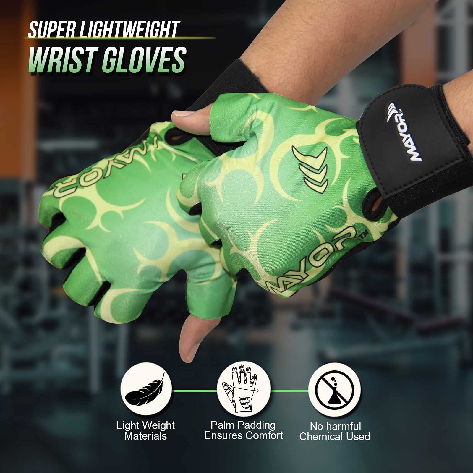 Mayor Pluto Exercise/Weight Lifting Gloves for Men, Women. Gym Gloves with Wrist Support for Workout Training Gloves Exercise Fitness, Hanging, Pull Ups, Suitable for Dumbbells & Cycling